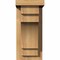Ekena Millwork Mediterranean Smooth Corbel w/Backplate, Western Red Cedar, 5 1/2"W x 8"D x 12"H COR06X08X12MED01SWR - alternate 4